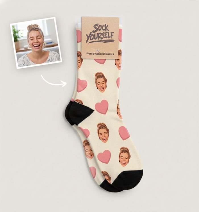 Personalised Cartoon Face Socks