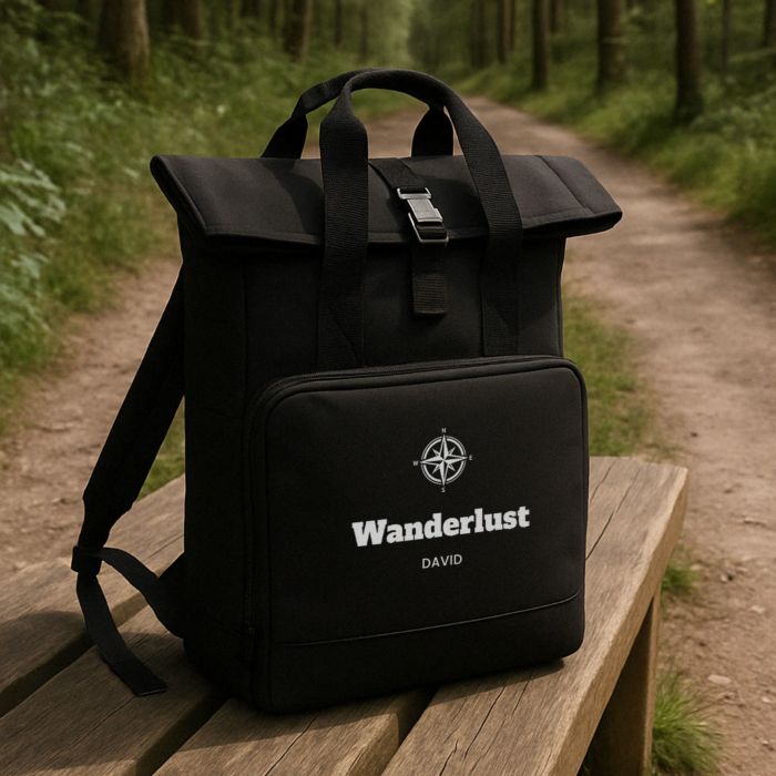 Personalised Backpack with Text and Symbol