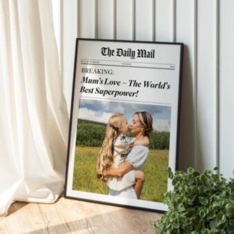 Personalised Newspaper Poster