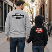 Matching Family Crew Neck Sweatshirt Set, Personalised with Custom Year