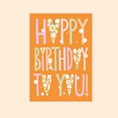 Happy Birthday Flower Card