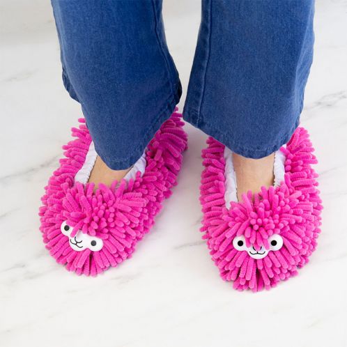 Llama Cleaning Slippers