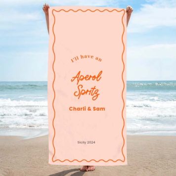 Personalised Coloured Towel