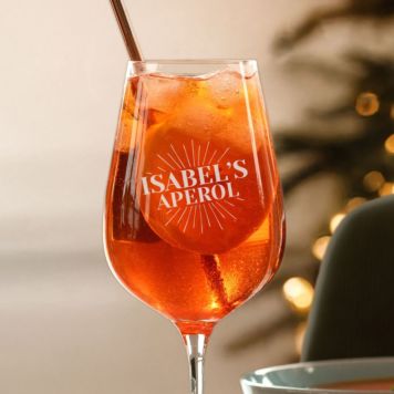 Personalised Aperol Spritz Logo Glass