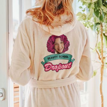 Personalised Beauty School Dropout Bathrobe