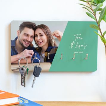 Personalised Photo Key Hanger - Design