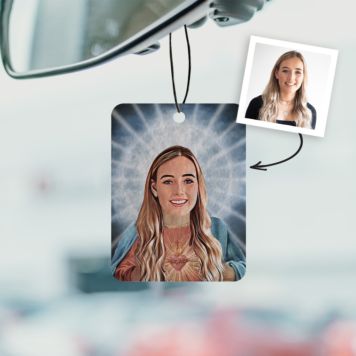 Personalised Saint Yourself Air Freshener - Design