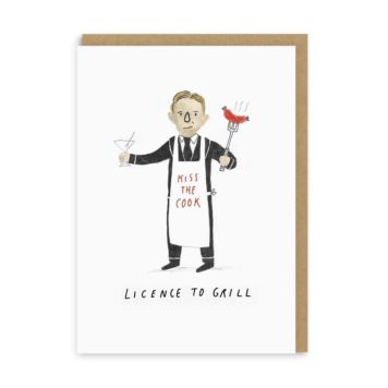 Licence to Grill Greeting Card