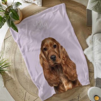 Personalised Blanket with Pet Photo - Design