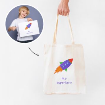 Personalised Drawing Tote Bag