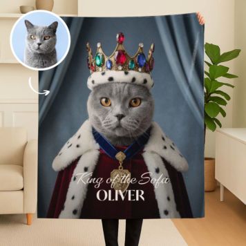 Personalised Pet in Costume Blanket