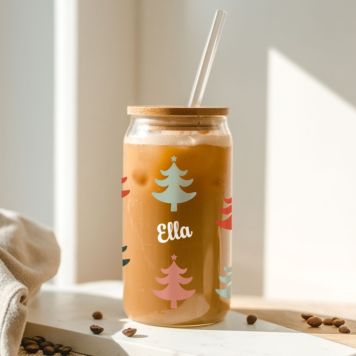Personalised Christmas Drinking Glass - Design