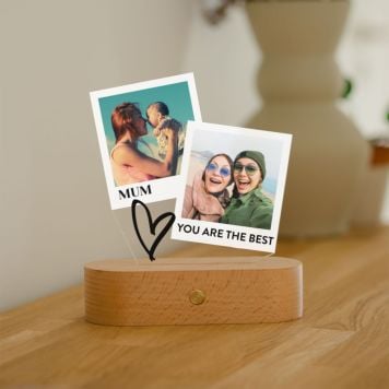 Personalised Polaroid-style LED Lamp