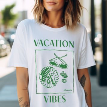 Personalised T-shirt With Illustration and Text - Design