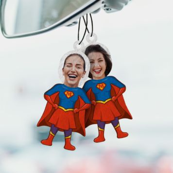 Face Upload Superhero Air Fresheners - Design