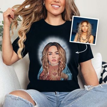 Personalised Saint T-Shirt With Photo
