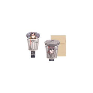 Trash 3D Layered Greeting Card