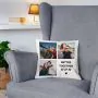 Personalised Photo and Text Cushion Cover