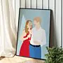 Custom Illustration 2 Person Poster 