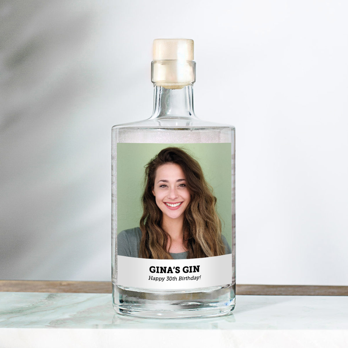 Personalised Gin with Photo Label