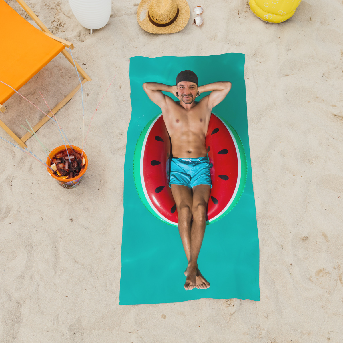 Beach Bod Personalised Beach Towel