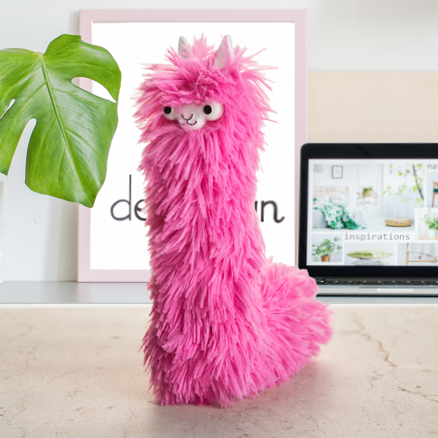 Pink Llama Duster