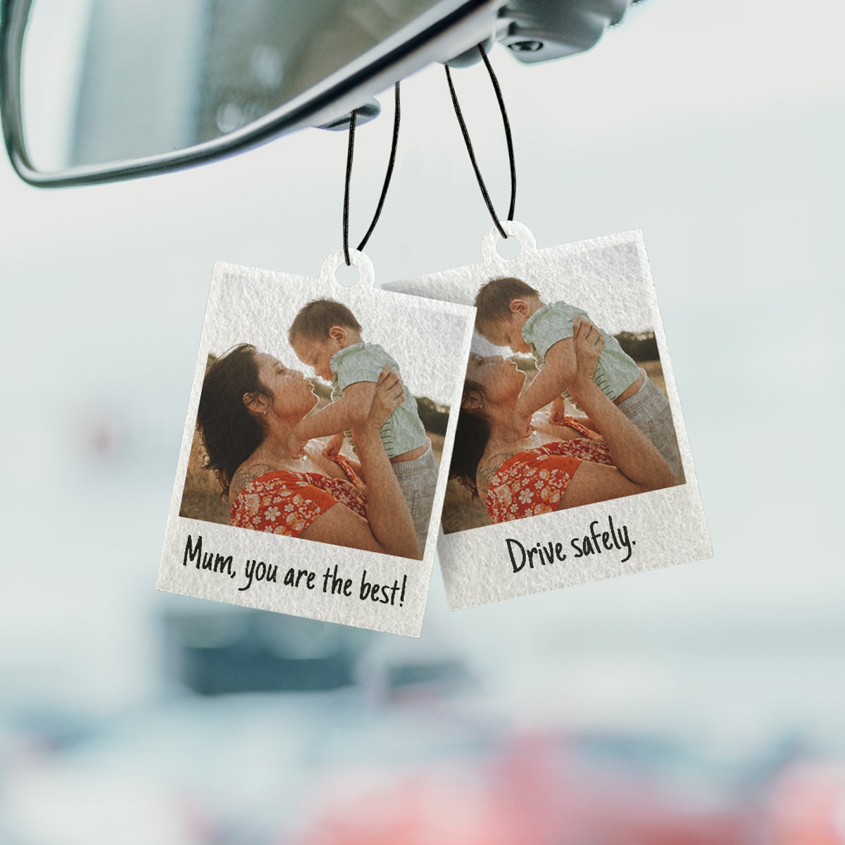 Personalised Polaroid Air Freshener - Set of 2