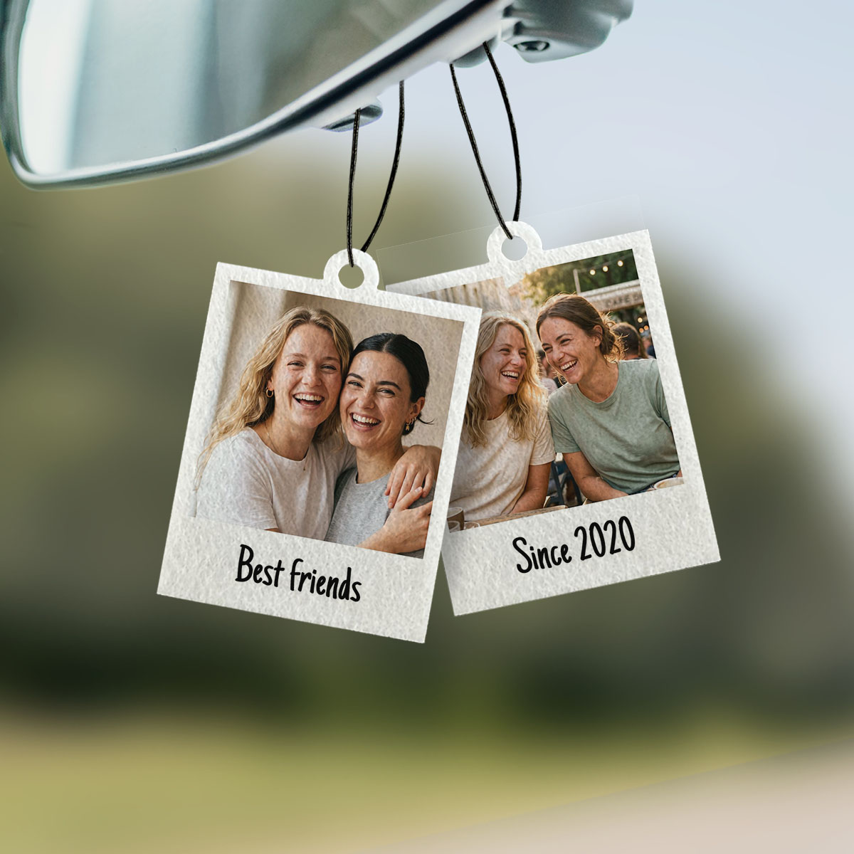 Personalised Car Air Freshener with Photo – Set of 2