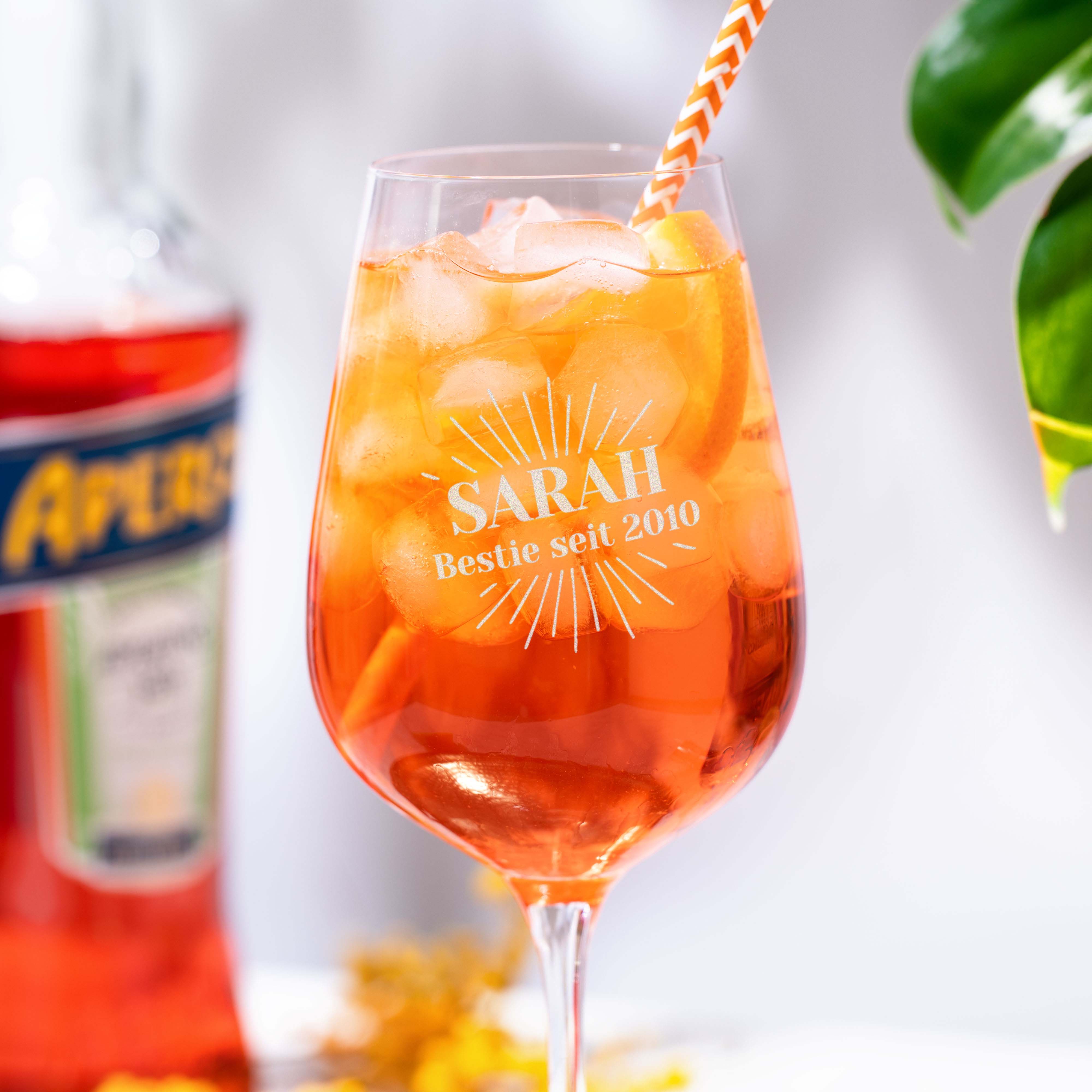 Personalised Aperol Spritz Glass with Name