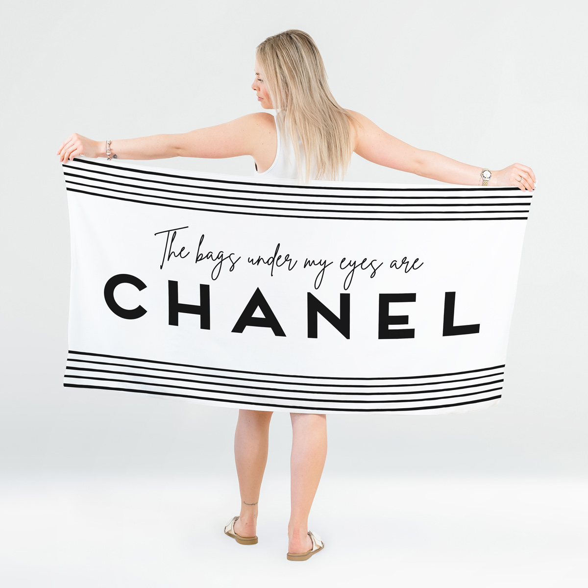 Personalised Towel with Border Designs