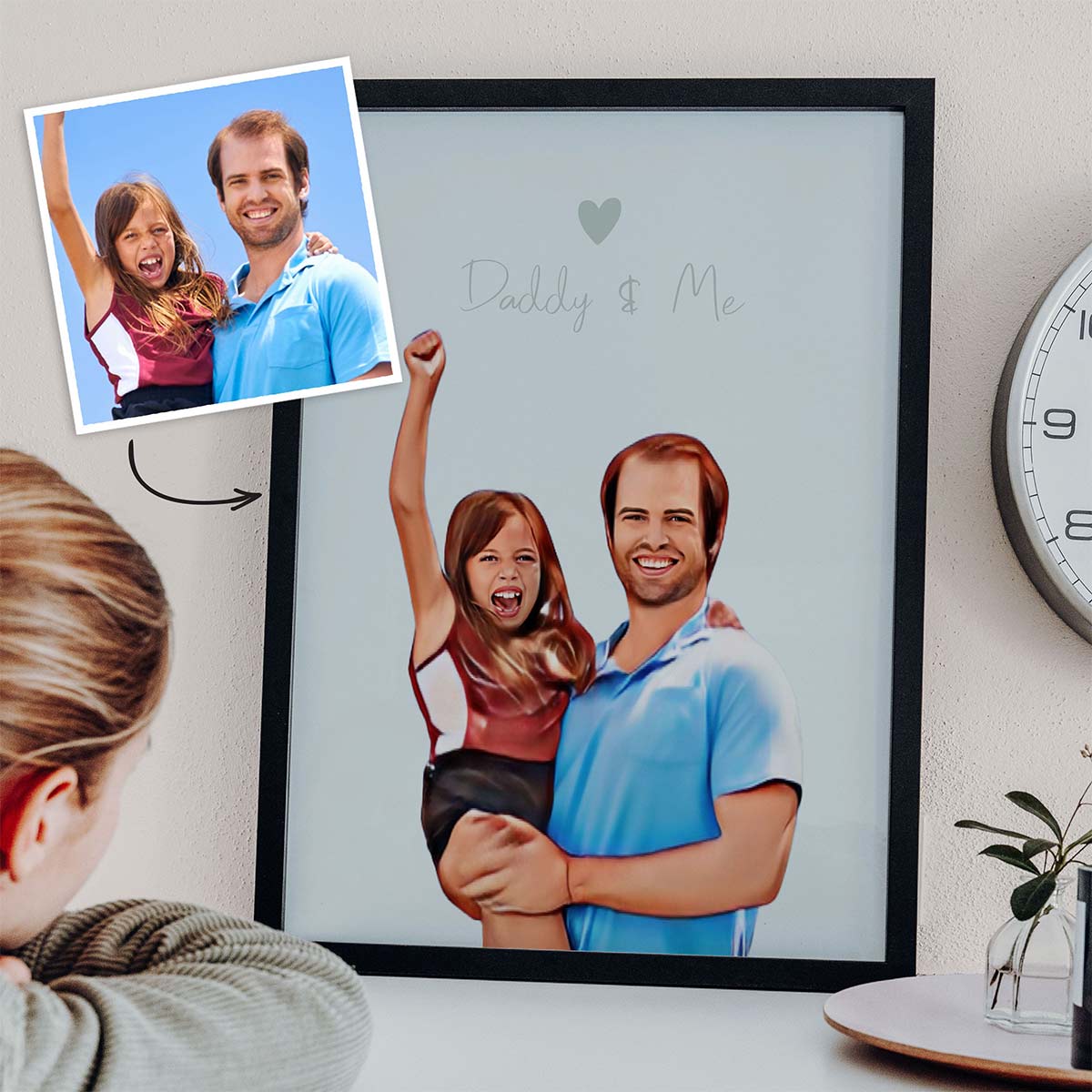 fathers day gifts personalised poster toon yourself